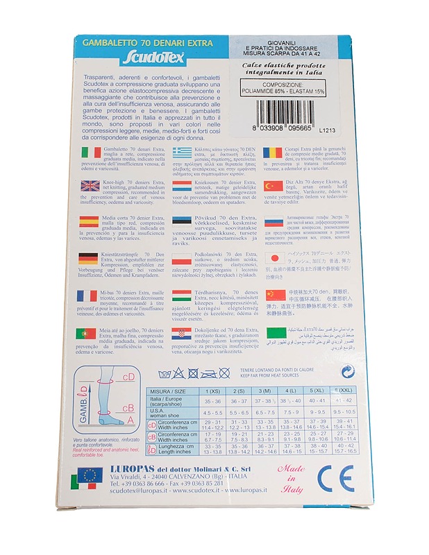 SCUDOTEX Gambaletto - polvisukat,  XXL - Alusvaatteet - 10105492331 - 1