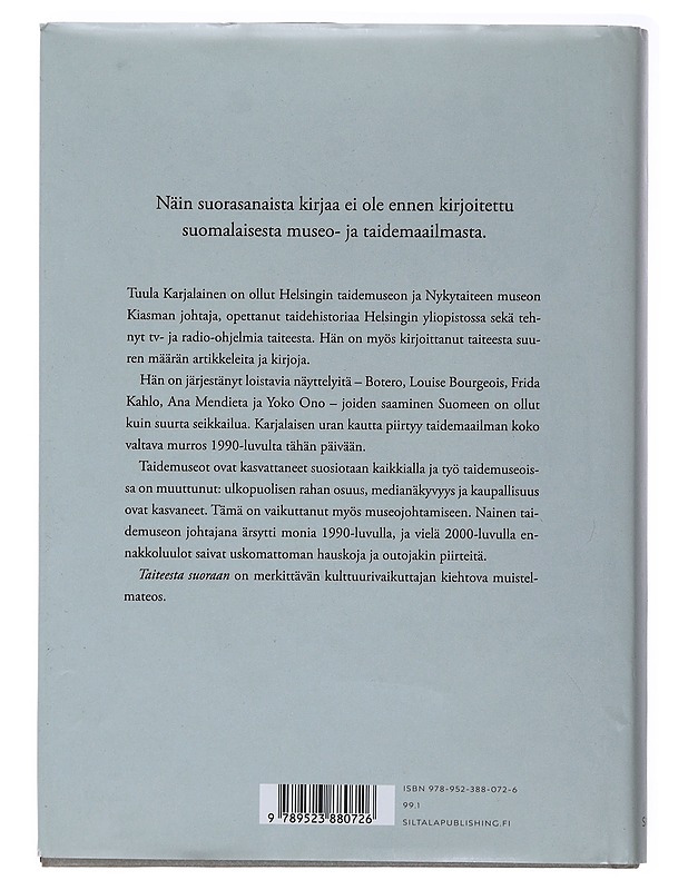Taiteesta suoraan - Tuula Karjalainen - Elämäkerrat ja muistelmat - 10105492436 - 1