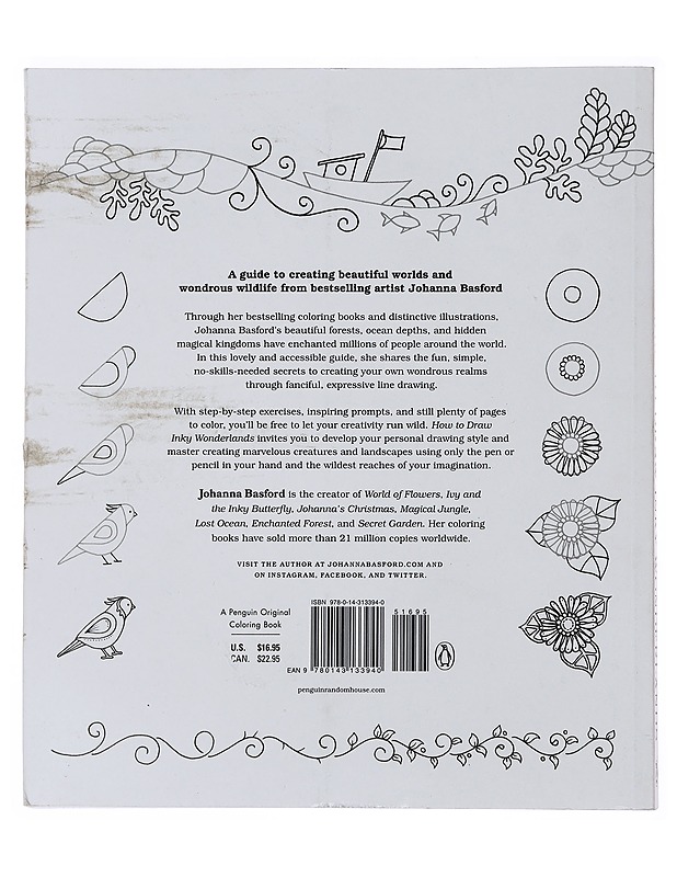 How to Draw Inky Wonderlands - Johanna Basford - Tietokirjat ja oppaat - 10105492508 - 1