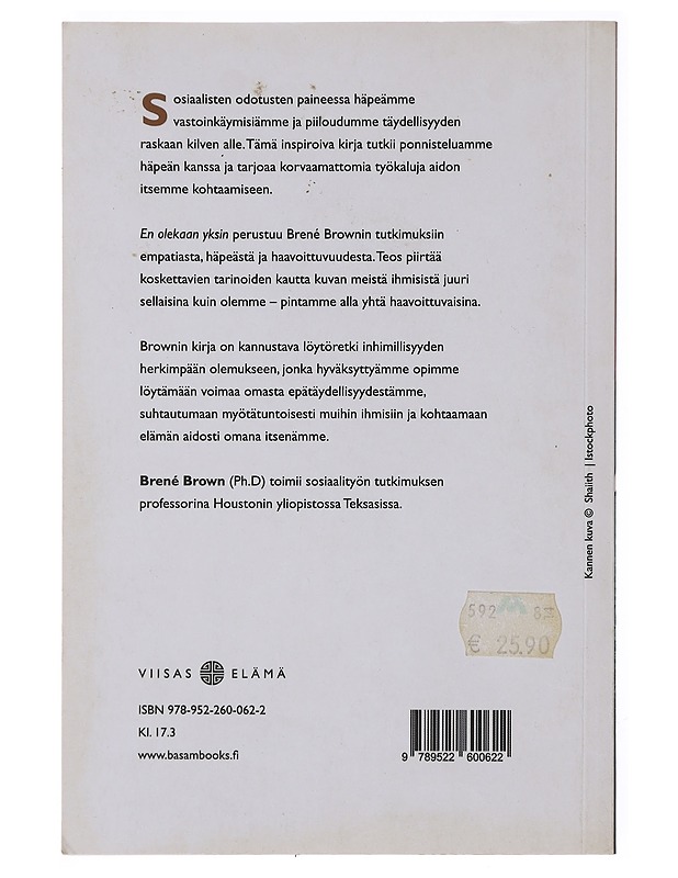 En olekaan yksin - Brown, Brené - Tietokirjat ja oppaat - 10105492592 - 1