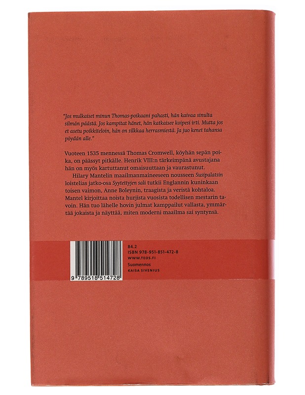 Syytettyjen sali - Mantel, Hilary - Historiakirjat - 10105492622 - 1