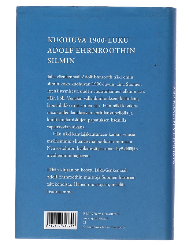 Adolf Ehrnrooth : kenraalin vuosisata - Ulla Appelsin - Kirja lahjaksi - 10105492705 - 1