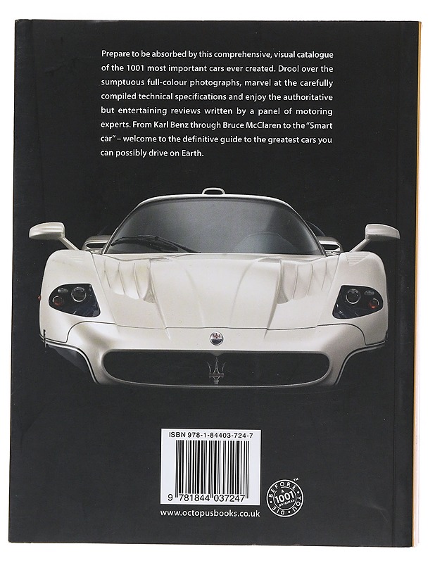 1001 cars to dream of driving before you die - Nick Manson - Harrastekirjat - 10105492718 - 1