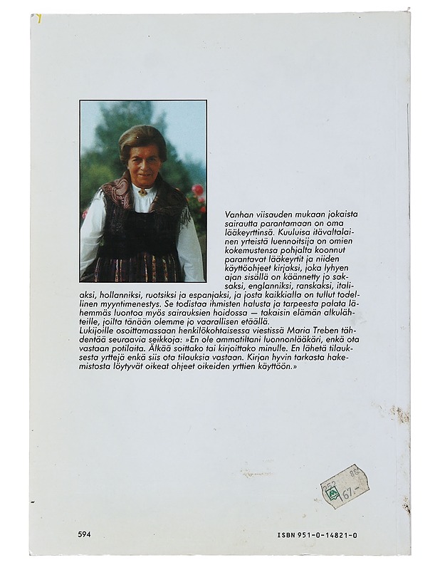 Luonnon omat lääkkeet : ohjeita ja kokemuksia lääkeyrttien käytöstä - Treben, Maria - Tietokirjat ja oppaat - 10105492786 - 1