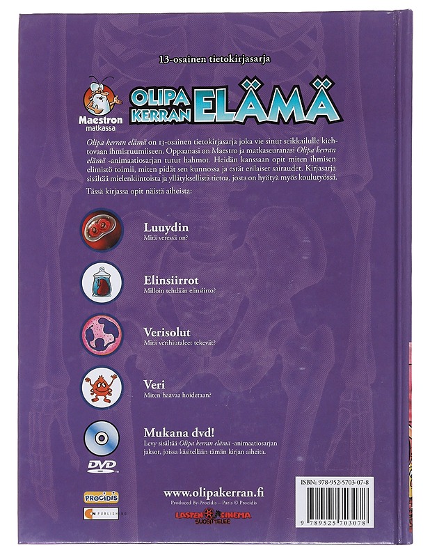 Olipa kerran elämä. 8, Luuydin, elinsiirrot, verisolut, veri - Barillé, Albert - Lastenkirjat - 10105492827 - 1