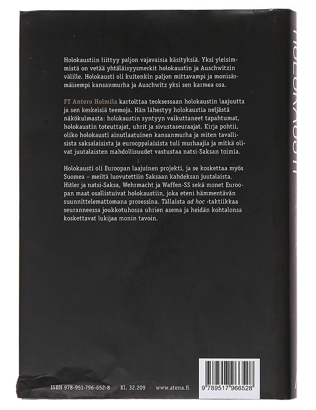 Holokausti - Antero Holmila - Historiakirjat - 10105492878 - 1