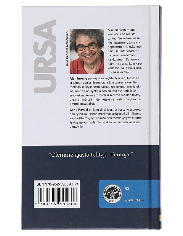 Ajan luonne - Rovelli, Carlo - Historiakirjat - 10105492926 - 1