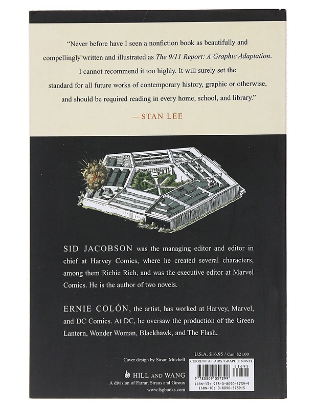The 9/11 Report: A Graphic Adaptation - Sid Jacobson, Ernie Colòn - Tietokirjat - 10105492985 - 1