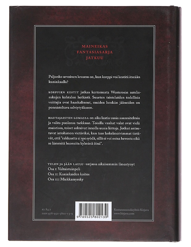 Korppien kestit - Martin, George R. R. - Fantasia- ja scifi - 10105493060 - 1