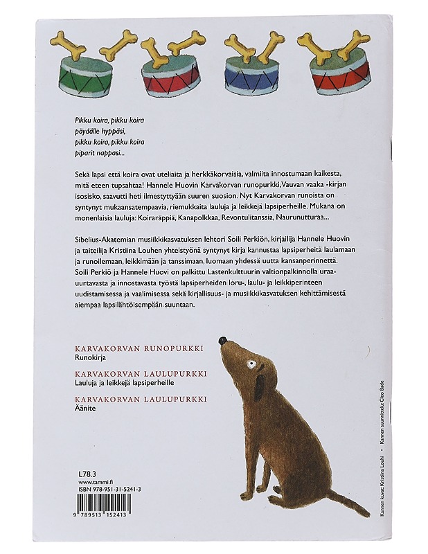 Karvakorvan laulupurkki : lauluja ja leikkejä lapsiperheille - Perkiö, Soili - Lastenkirjat - 10105493064 - 1