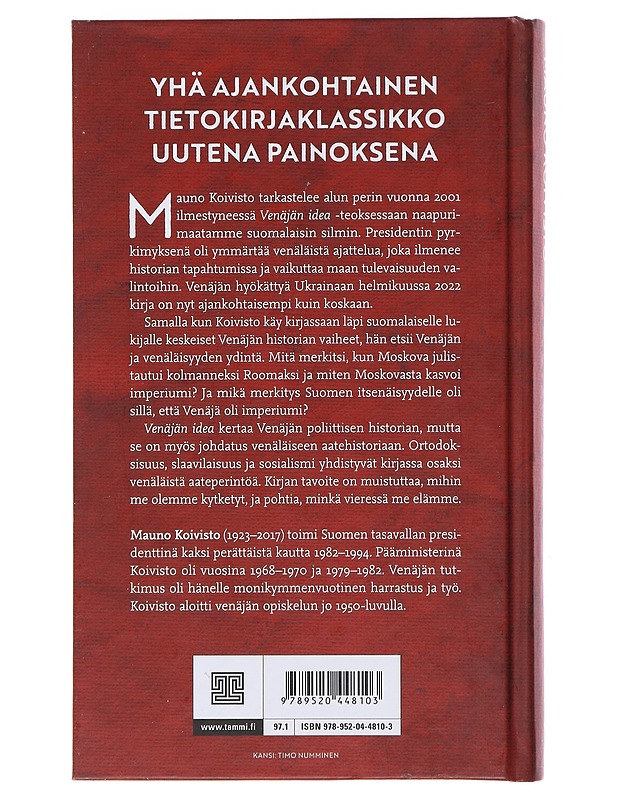 Venäjän idea - Mauno Koivisto - Historiakirjat - 10105493097 - 1
