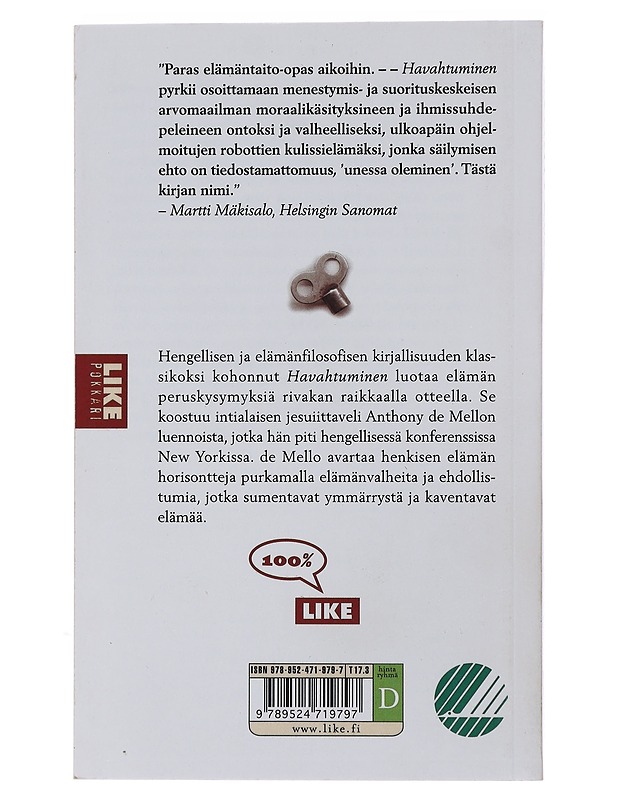 Havahtuminen - De Mello, Anthony - Tietokirjat ja oppaat - 10105493104 - 1