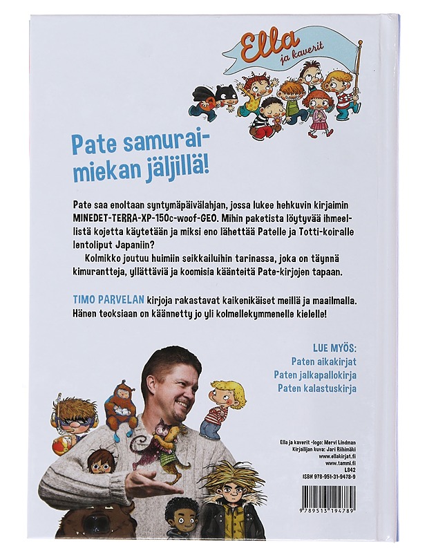 Pate aarresaarella - Parvela, Timo - Lastenkirjat - 10105493164 - 1