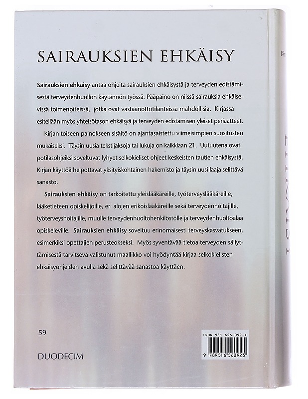 Sairauksien ehkäisy - Koskenvuo , Kimmo (toim) - Tietokirjat ja oppaat - 10105493188 - 1