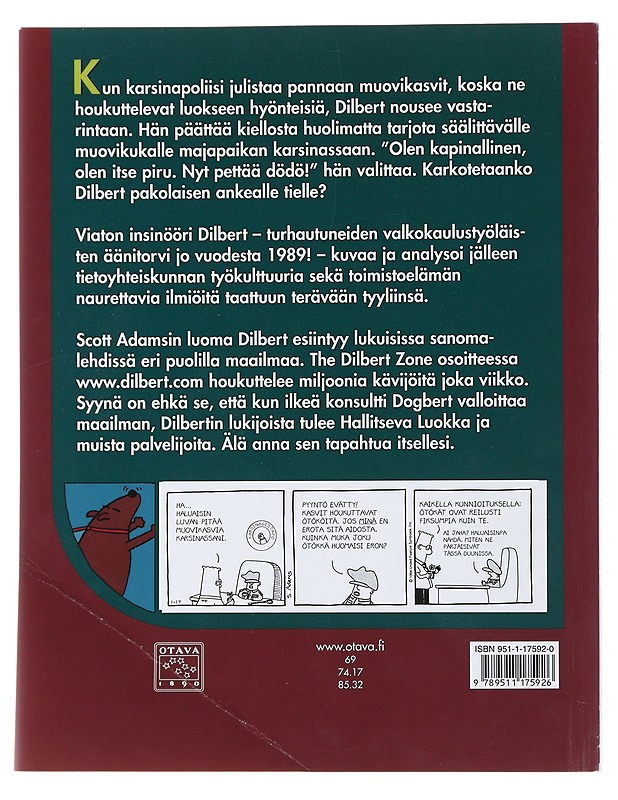 Karsinapoliisi kannoilla - Adams, scott - Sarjakuvat - 10105493201 - 1