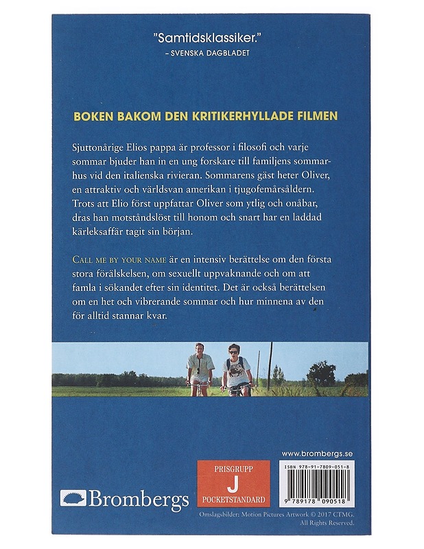 Call me by your name - Aciman, André - Romaanit ja novellit - 10105493277 - 1