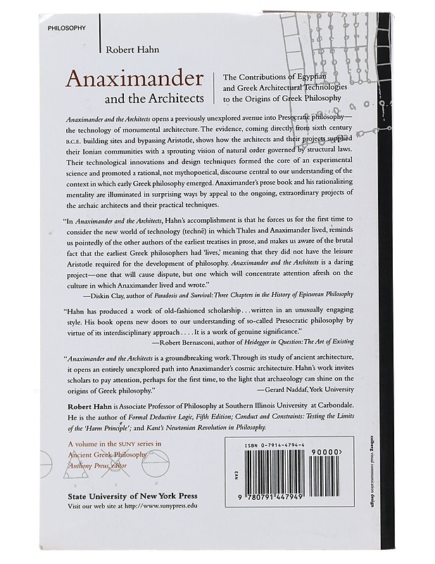 Anaximander and the Architects - Robert Hahn - Tietokirjat ja oppaat - 10105493469 - 1