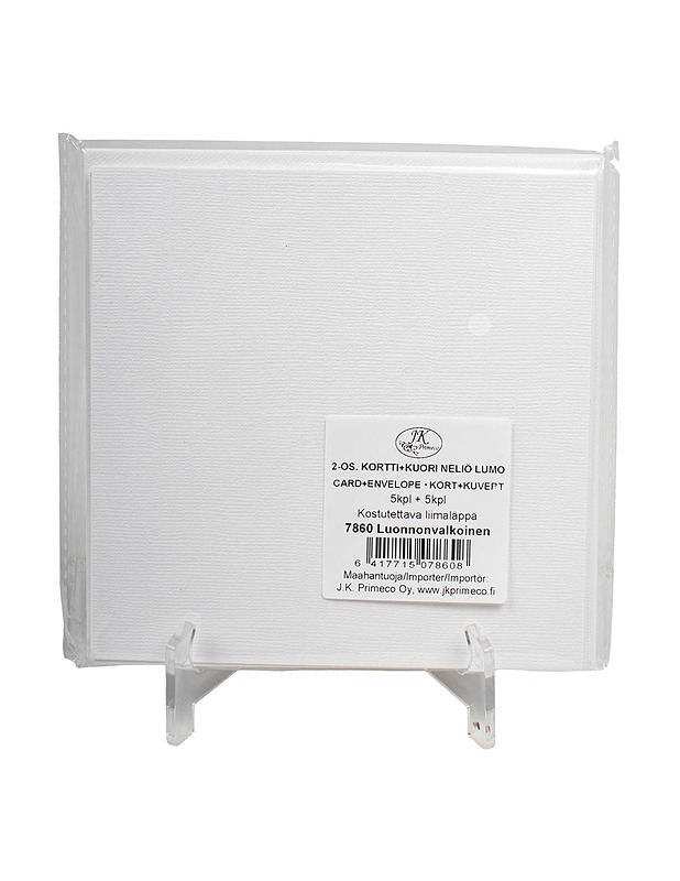 JK PRIMECO Neliö Lumo kortti- ja kirjekuoripakkaus - Askartelu - 10105493465 - 0