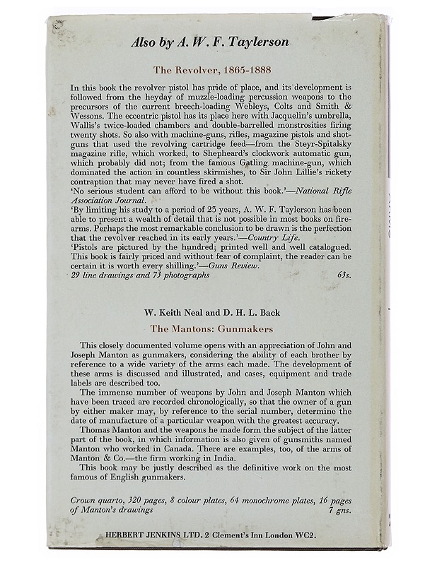 Revolving arms - A. W. F. Taylerson - Historiakirjat - 10105493483 - 1