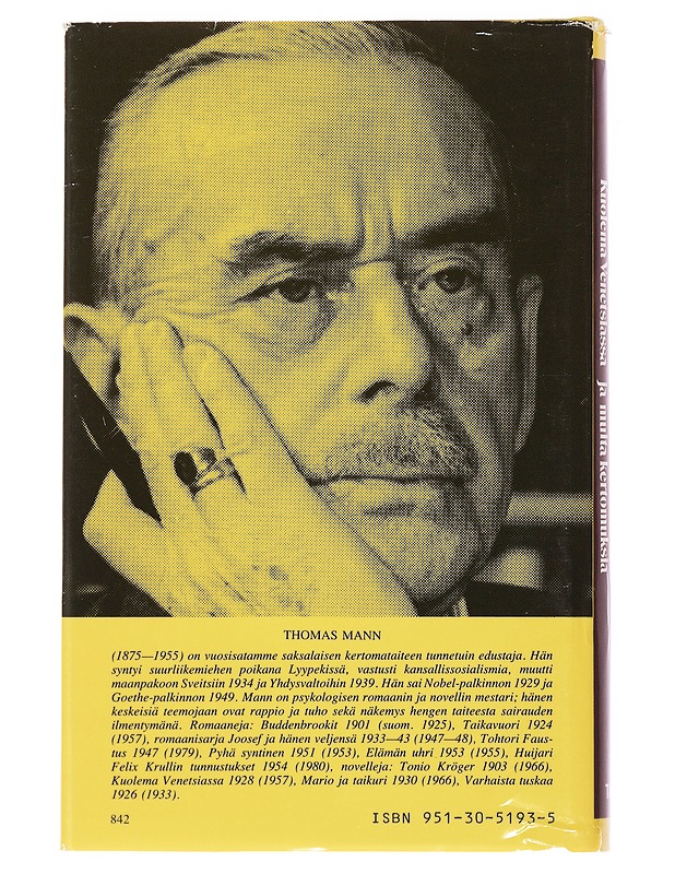 Kuolema Venetsiassa ja muita kertomuksia - Mann, Thomas - Romaanit ja novellit - 10105493604 - 1