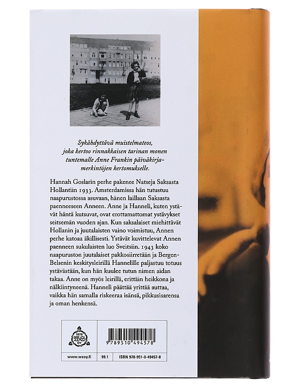 Ystäväni Anne Frank - Pick-Goslar, Hannah - Elämäkerrat ja muistelmat - 10105493675 - 1