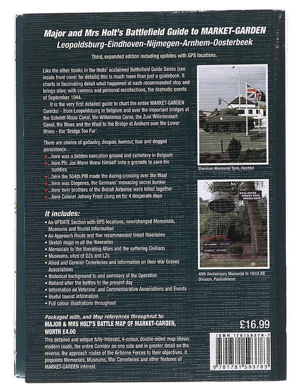 Battlefield guide to: operation market-garden leopoldsburg-eindhoven himjmegen-arnhem-oosterbeek - Major Holt - Historiakirjat - 10105493696 - 1
