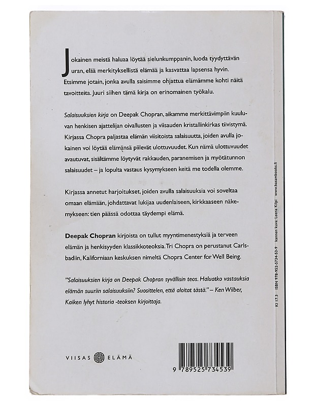 Salaisuuksien kirja - Chopra, Deepak - Tietokirjat ja oppaat - 10105493783 - 1