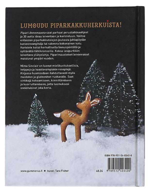 Pipari-ihmemaa : 30 piparkakkuohjetta leivontaan ja koristeluun - Sinclair, Mima - Ruokakirjat - 10105493879 - 1
