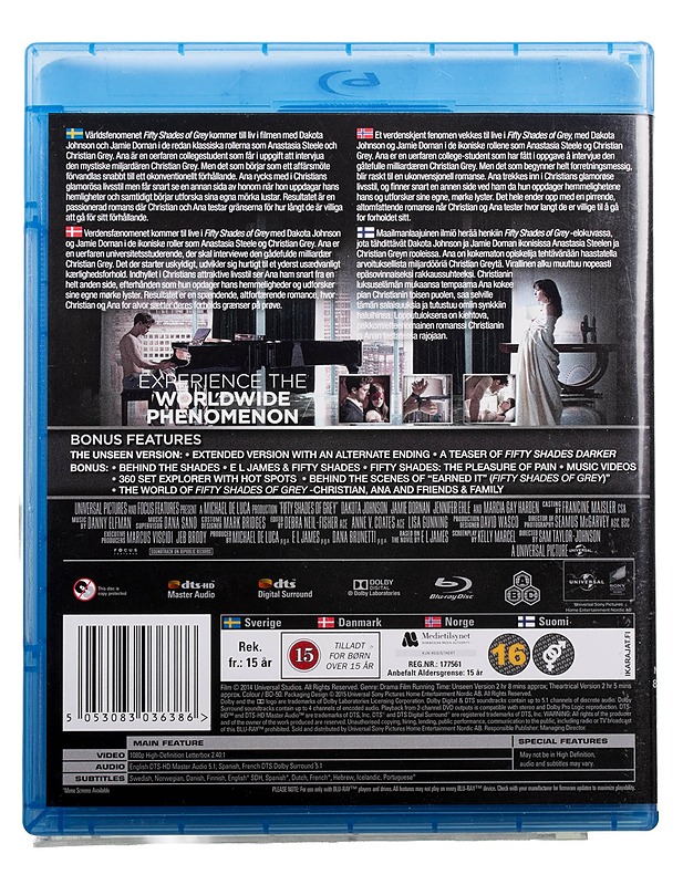 Fifty shades of grey - blu-ray - Blu-ray-levyt - 10105493880 - 1
