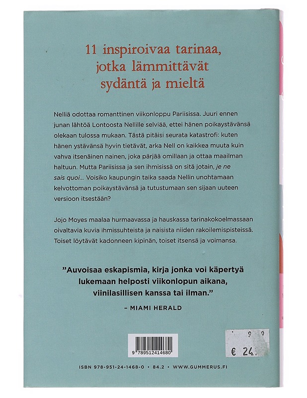 Pariisi yhdelle ja muita kertomuksia - Moyes, Jojo - Romaanit ja novellit - 10105493969 - 1