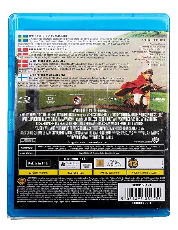 Harry Potter and the Philosopher's Stone - blu-ray - Blu-ray-levyt - 10105493977 - 1