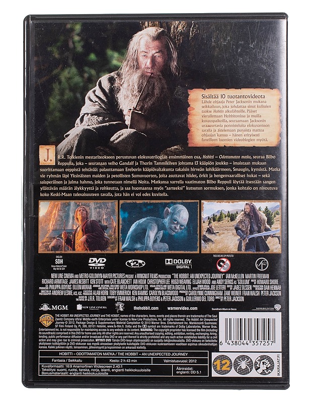 Hobitti: Odottamaton matka - DVD - DVD-elokuvat - 10105494005 - 1