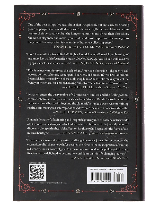 Do not sell at any price : the wild, obsessive hunt for the world's rarest 78 rpm records - Amanda Petrusich - Tietokirjat ja oppaat - 10105494029 - 1