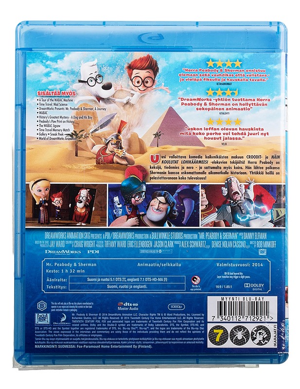 Herra Peabody & Sherman - blu-ray - Blu-ray-levyt - 10105494044 - 1