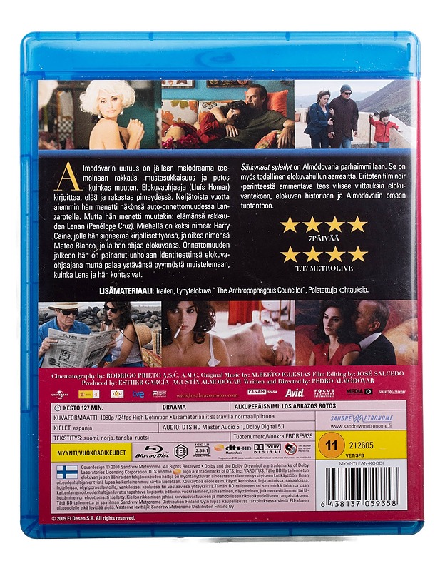 Särkyneet syleilyt - blu-ray - Blu-ray-levyt - 10105494054 - 1