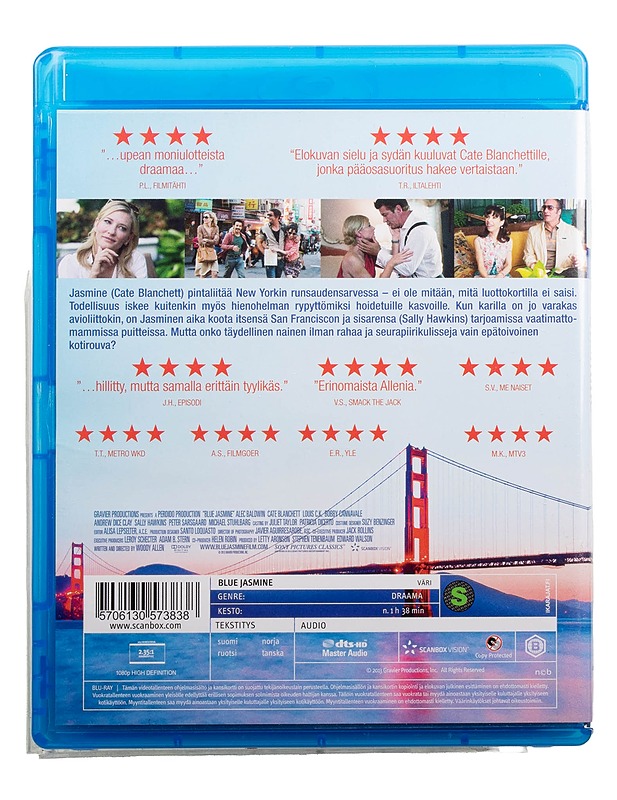 Blue Jasmine - blu-ray - Blu-ray-levyt - 10105494062 - 1