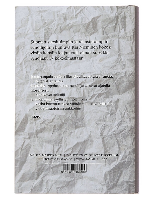 Istun tässä, ihmettelen : valitut runot - Kai Nieminen - Romaanit ja novellit - 10105494096 - 1