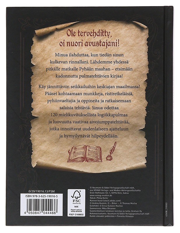 Keskiaika-logiikkapulmat : Veli Viljami ja salaovet tietämykseen - Kiefer, Philip - Tietokirjat ja oppaat - 10105494094 - 1