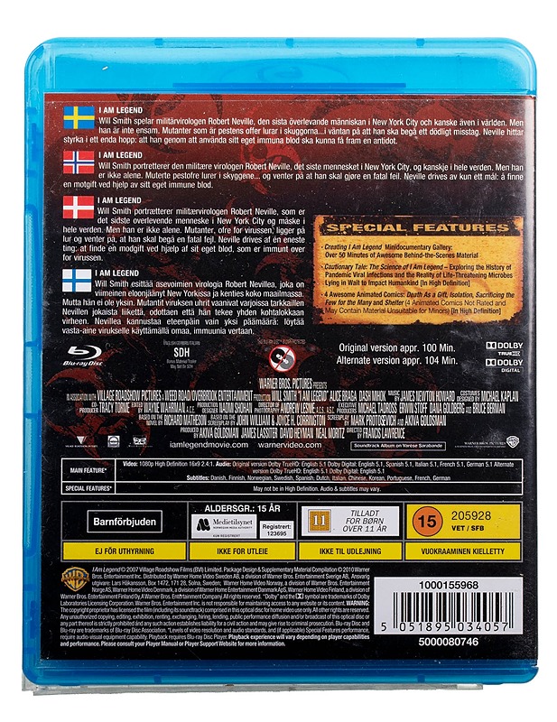 I am Legend - blu-ray - Blu-ray-levyt - 10105494098 - 1