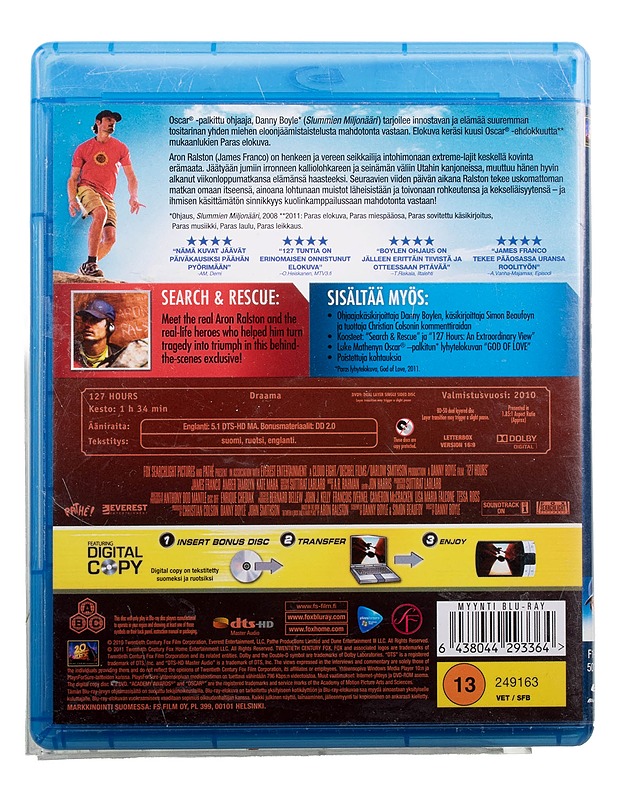 127 tuntia - blu-ray - Blu-ray-levyt - 10105494102 - 1