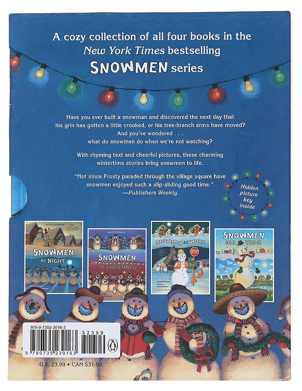 Snowmen Galore: Snowmen at Work / Snowmen All Year / Snowmen at Christmas / Snowmen at Night  - Caralyn Buehner, Mark Buehner - Lastenkirjat - 10105494106 - 1