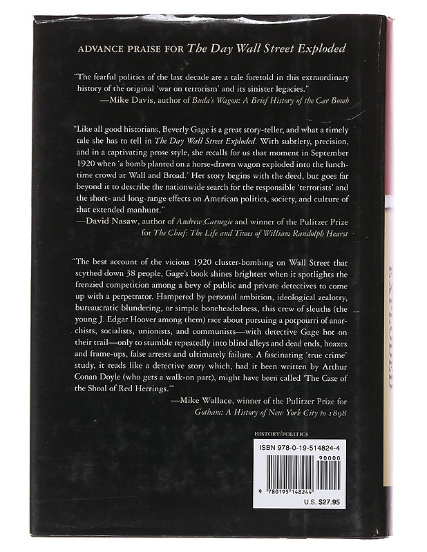 The day wall street exploded - Beverly Gage - Historiakirjat - 10105494116 - 1