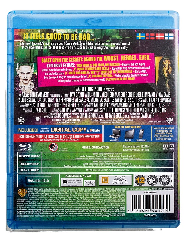 Suicide Squad: Extended cut - blu-ray - Blu-ray-levyt - 10105494137 - 1