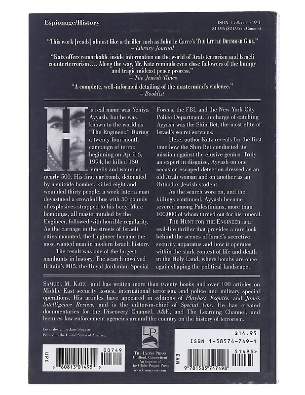 The Hunt Fot the Engineer - Samuel M. Katz - Historiakirjat - 10105494214 - 1