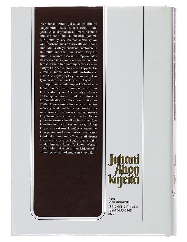 Juhani Ahon kirjeitä - Juhani Niemi - Elämäkerrat ja muistelmat - 10105494225 - 1