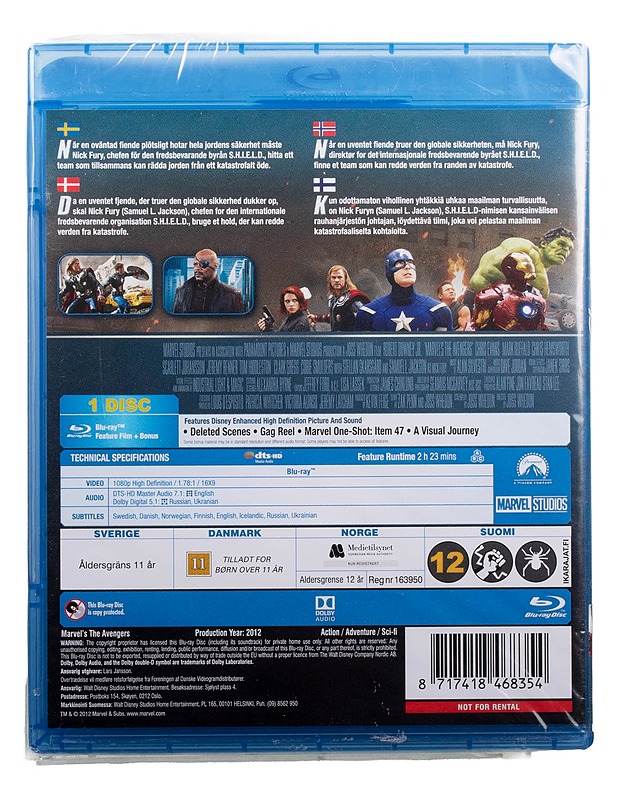 Avengers - Blu-Ray - Blu-ray-levyt - 10105494288 - 1
