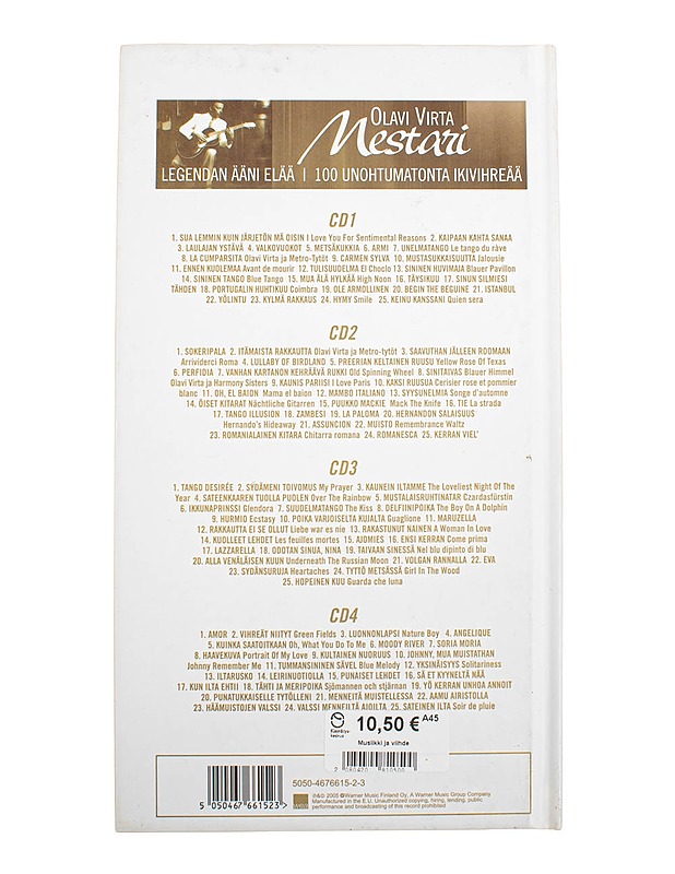Olavi Virta: Mestari - 4 x CD - CD-levyt - 10105494299 - 1