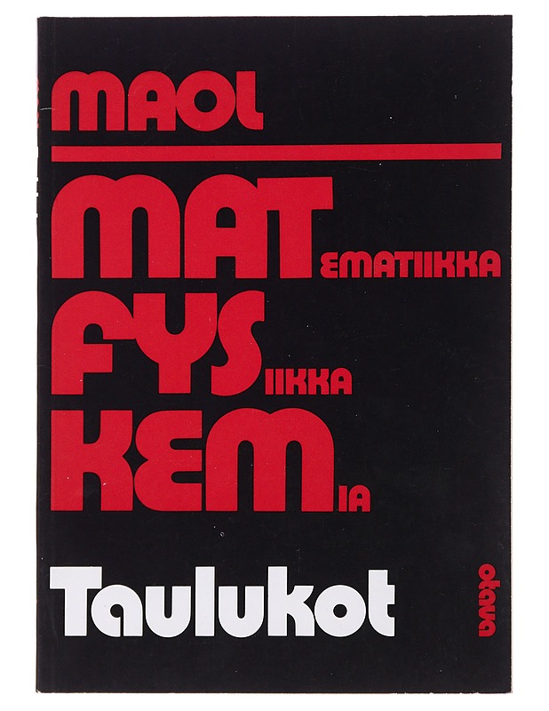 Matematiikka, fysiikka, kemia : taulukot - Matemaattisten aineiden opettajien liitto - Tietokirjat ja oppaat - 10105494308 - 0