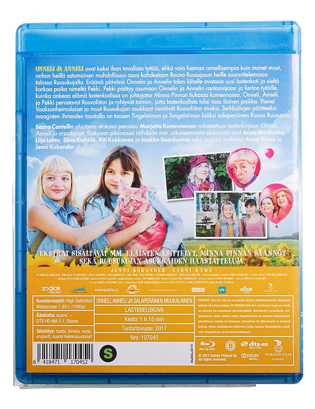 Onneli ja Anneli ja Salaperäinen muukalainen - Blu-ray - Blu-ray-levyt - 10105494331 - 1