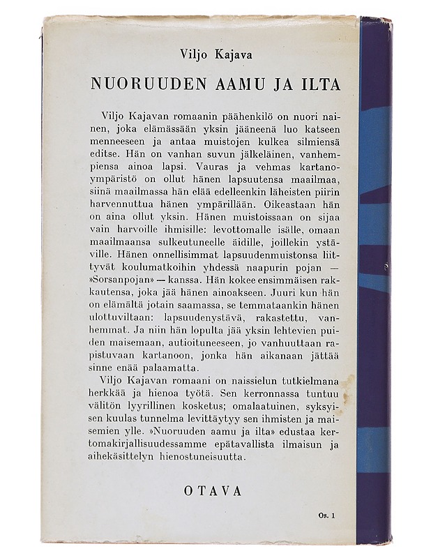 Nuoruuden aamu ja ilta - Kajava, Viljo - Romaanit ja novellit - 10105494364 - 1